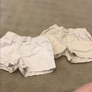 2 pair Khaki Shorts